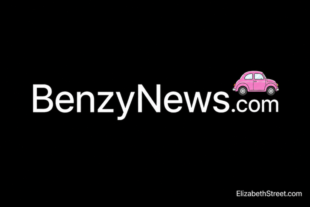 BenzyNews Com: Which One You've Found, and What It Publishes Alt text: BenzyNews com logo in white text with a pink car on a black background